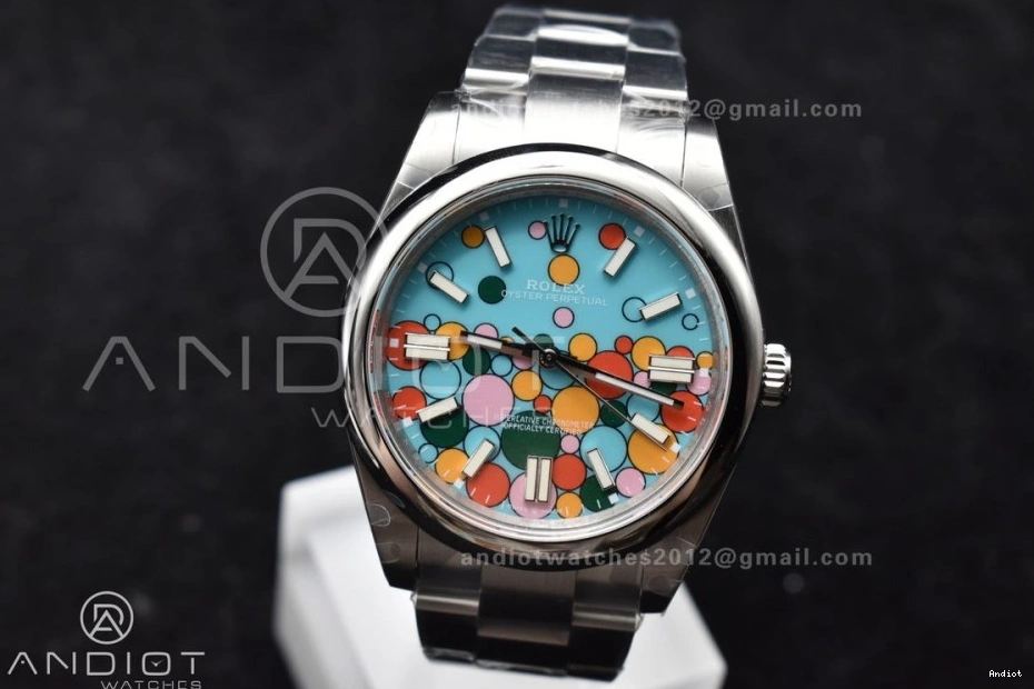 1:1 Best Edition 41mm Steel A3230 124300 Oyster Perpetual Celebration Dial 904L DIWF 1119